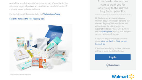 Walmart Baby Registry Welcome Box
